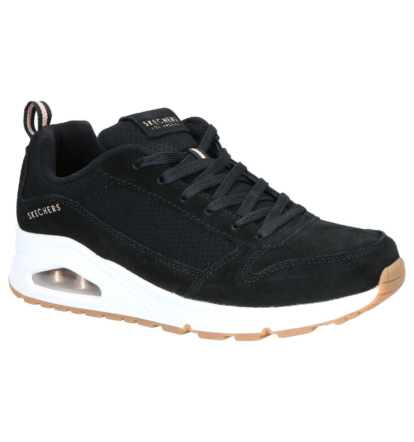 Skechers Zwarte Sneakers in stof (262829)