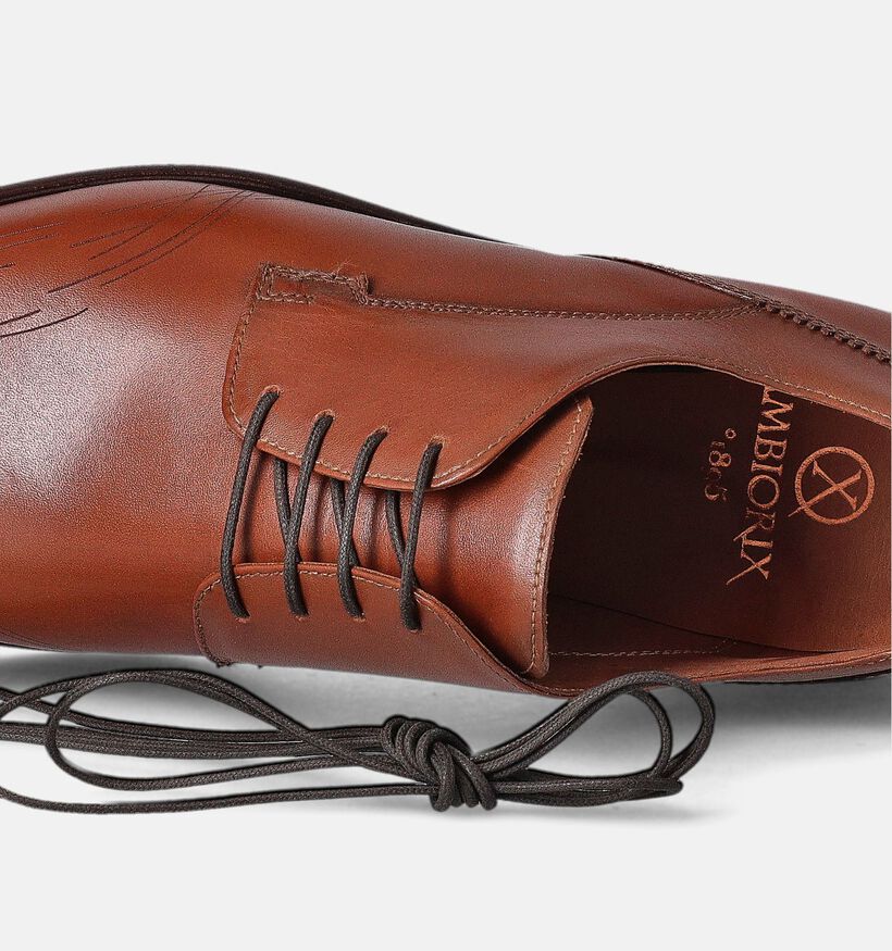 Ambiorix Modena Chaussures à lacets habillée en Cognac pour hommes (356026)