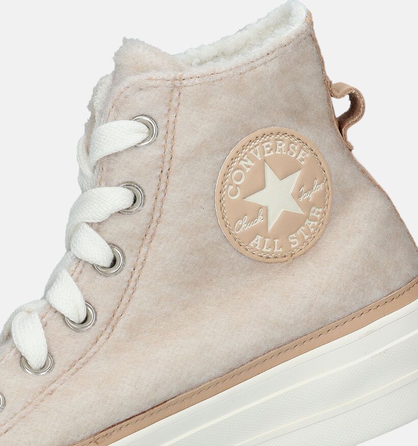 Converse CT All Star Lift Platform Baskets en Beige pour femmes (333252)