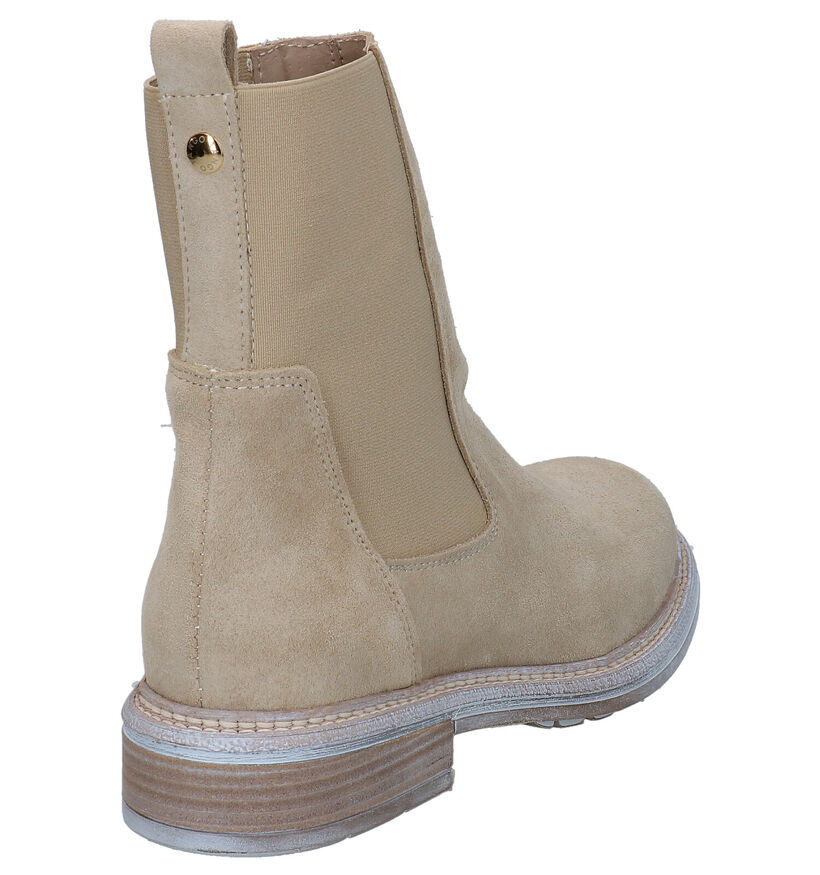 Tango Beige Chelsea Boots in daim (293967)