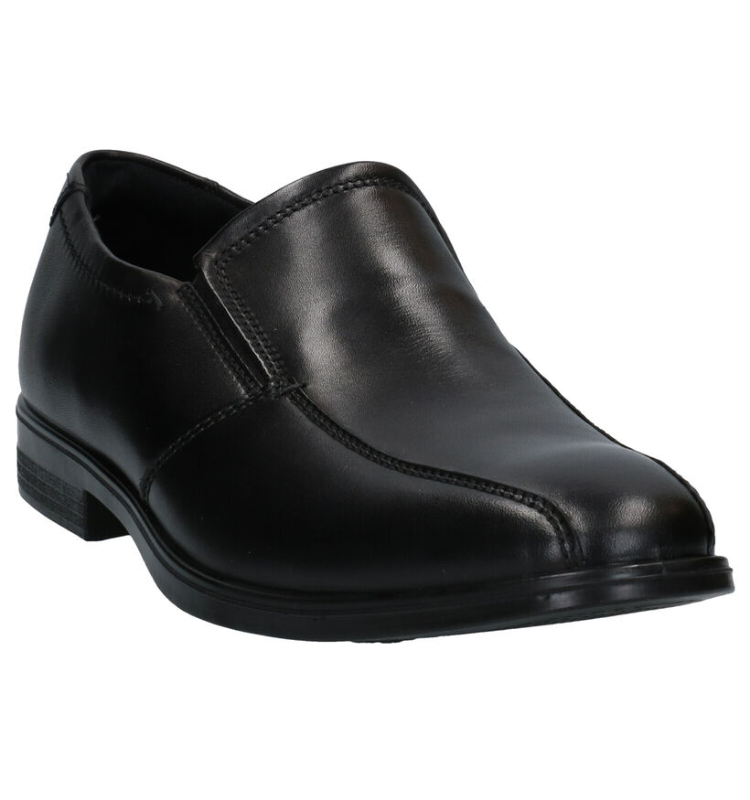 ECCO Melbourne Chaussures slip-on en Noir en cuir (281811)