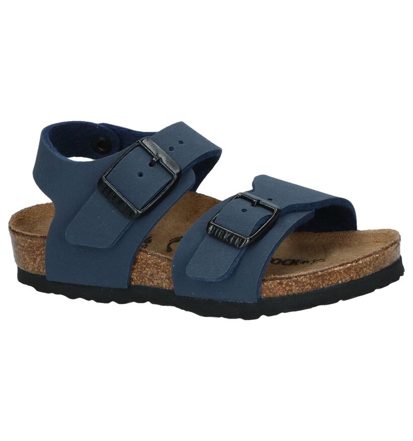 Birkenstock New York Sandales en Bleu pour filles, garçons (322480)