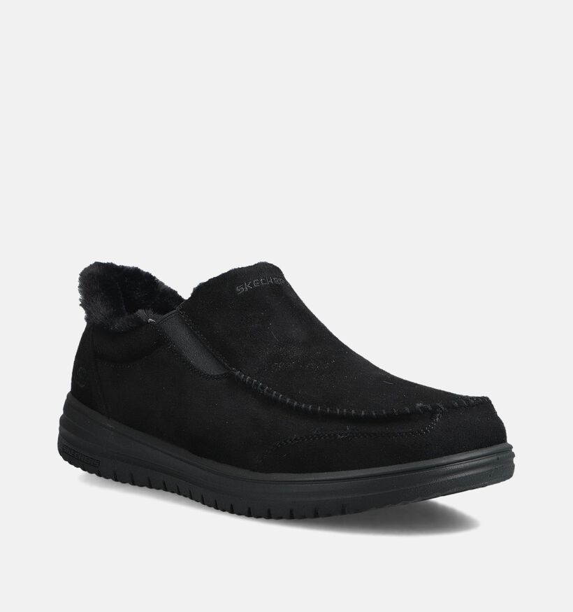 Skechers Murette Scofield Slip-ins Pantoufles ferm&eacute;es en Noir pour hommes (376893)
