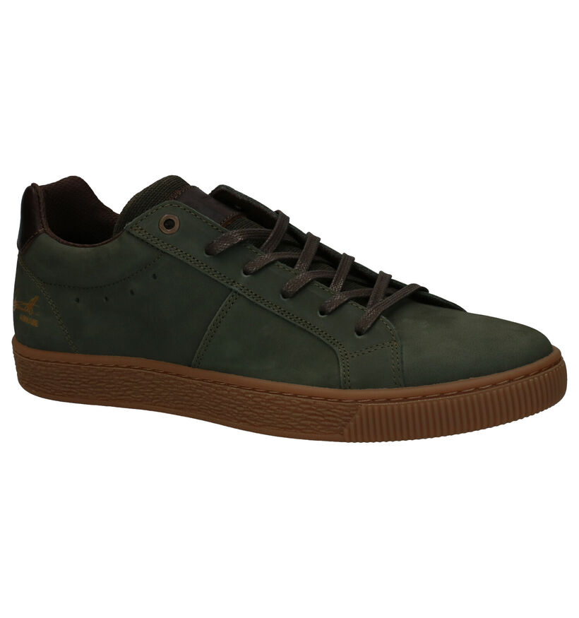 Bullboxer Kaki Veterschoenen in nubuck (291315)