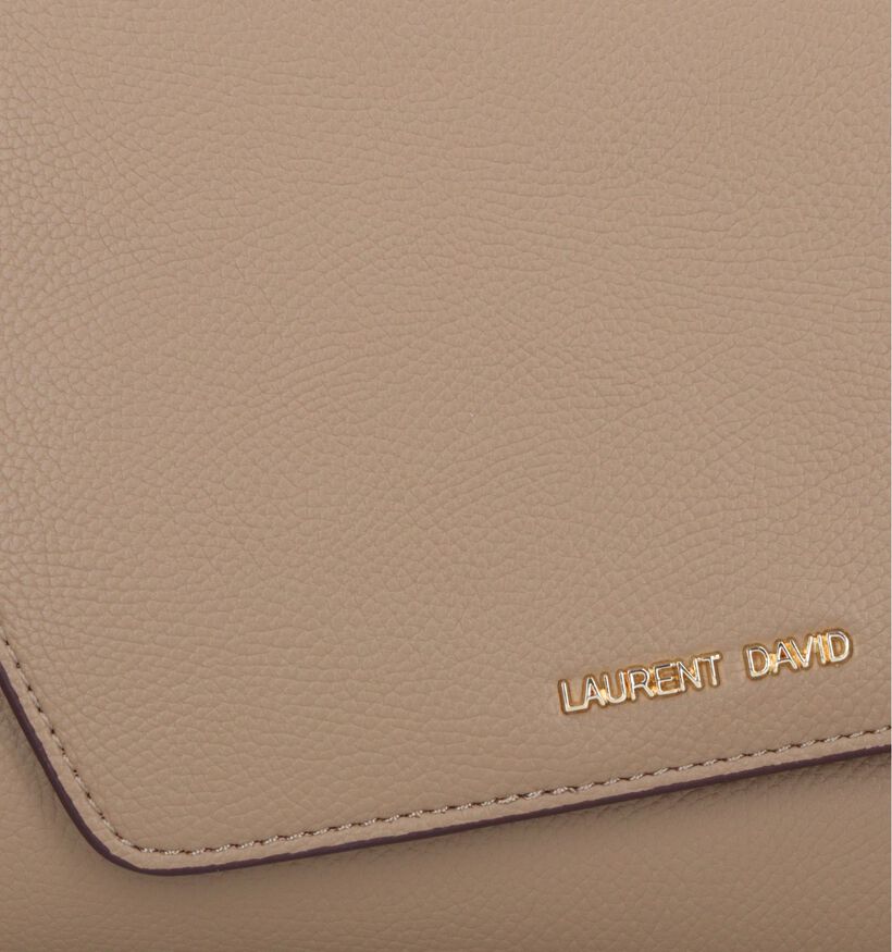 Laurent David Nos 003 Sac porté croisé en Taupe pour femmes (337064)