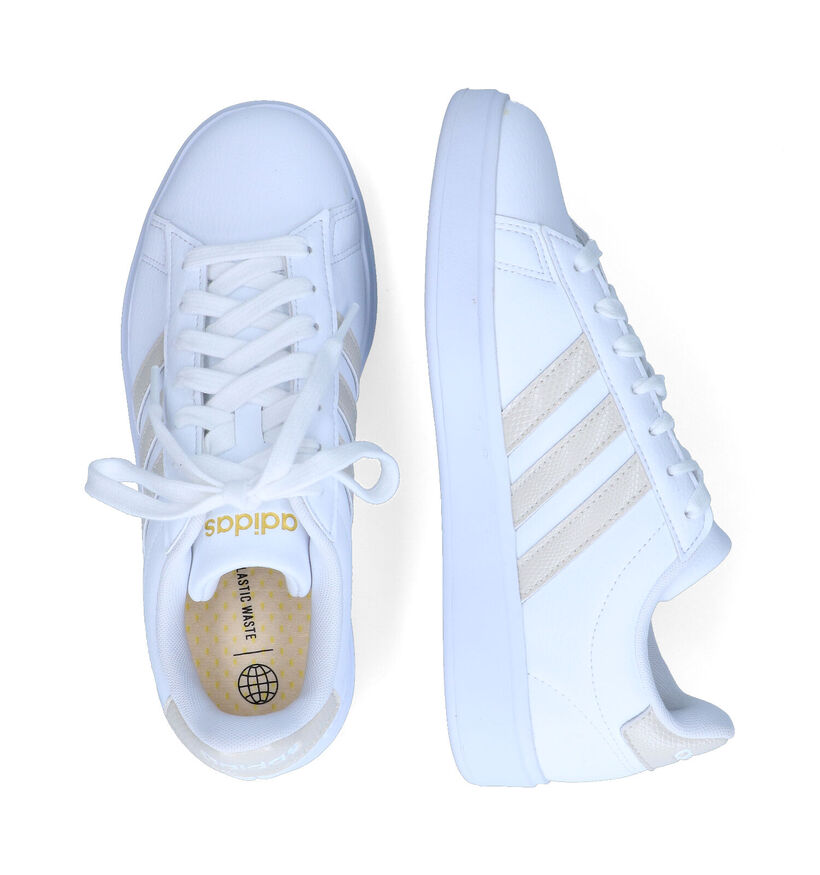 adidas Grand Court 2.0 Baskets sportives en Blanc pour femmes (356989) - pour semelles orthopédiques