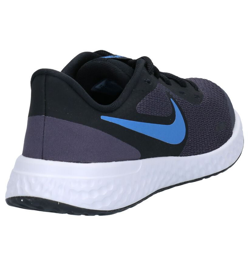 Nike Revolution Blauwe Sneakers in leer (284480)