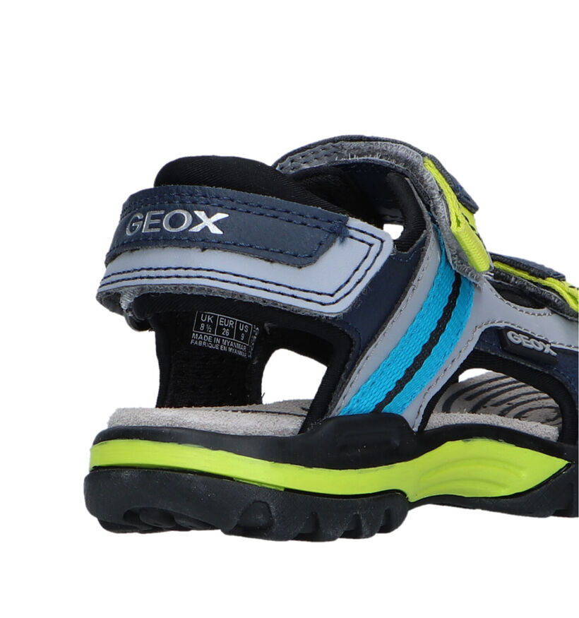 Geox Borealis Blauwe Sandalen in kunstleer (320624)