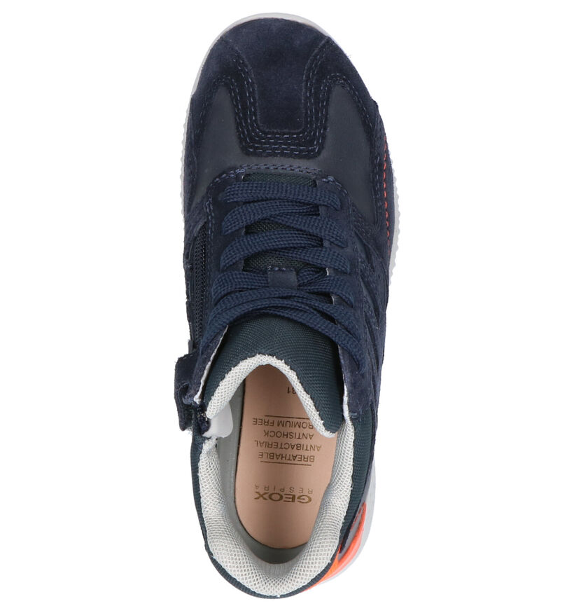 Respira Chaussures hautes en Bleu foncé pour garçons (273259) - pour semelles orthopédiques