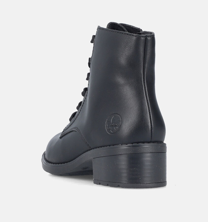 Rieker Antistress Boots &agrave; lacets en Noir pour femmes (379877) - pour semelles orthop&eacute;diques
