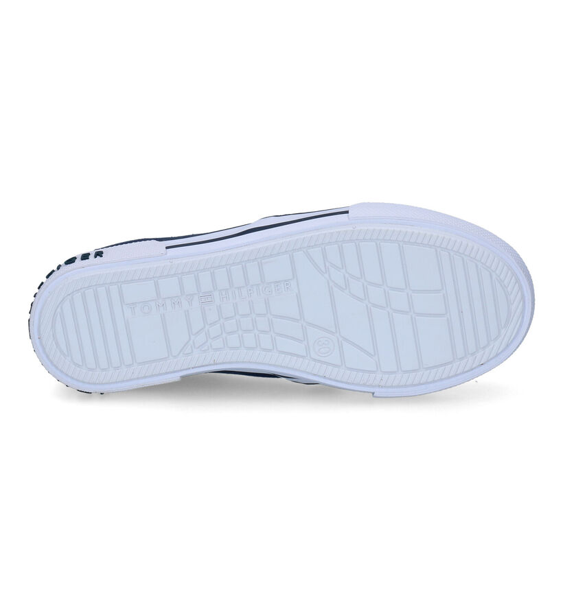 Tommy Hilfiger Baskets slip-on en Bleu pour garçons (303921)