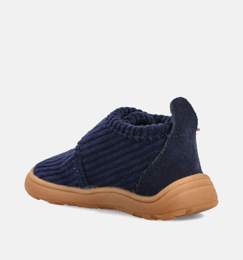 Bisgaard Corduroy Donkerblauwe Pantoffels voor jongens (372372) - geschikt voor steunzolen