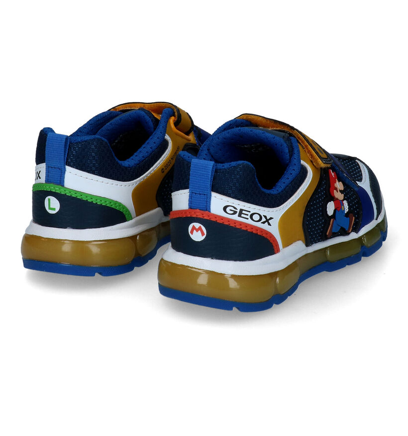 Geox Android Mario Baskets en Bleu pour garçons (307863)