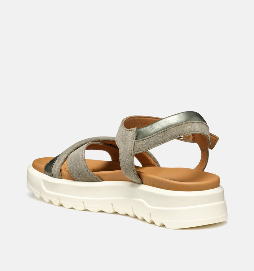 Geox Xand 2.1s Taupe Sandalen voor dames (353790)