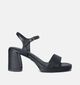 Tamaris Zwarte Sandalen met blokhak voor dames (354386)
