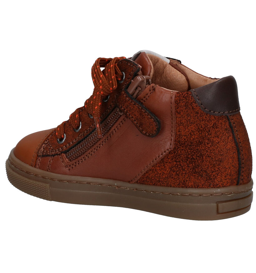 Romagnoli Cognac Hoge Schoenen in leer (298617)