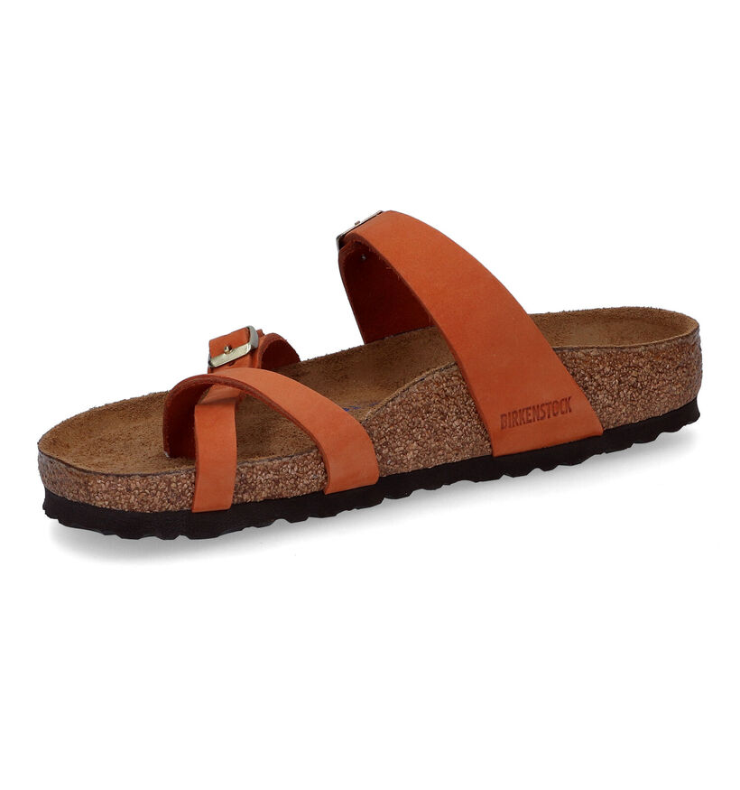 Birkenstock Mayari Bruine Teenslippers in nubuck (305613)