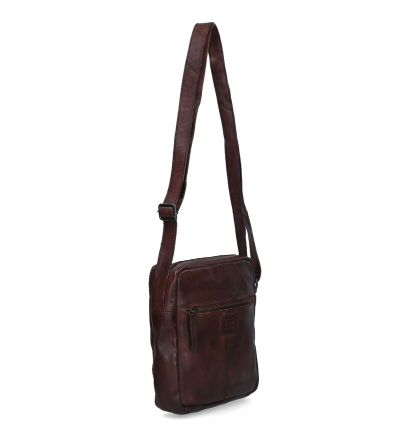 Bear Design Cognac Schoudertas in leer (329783)