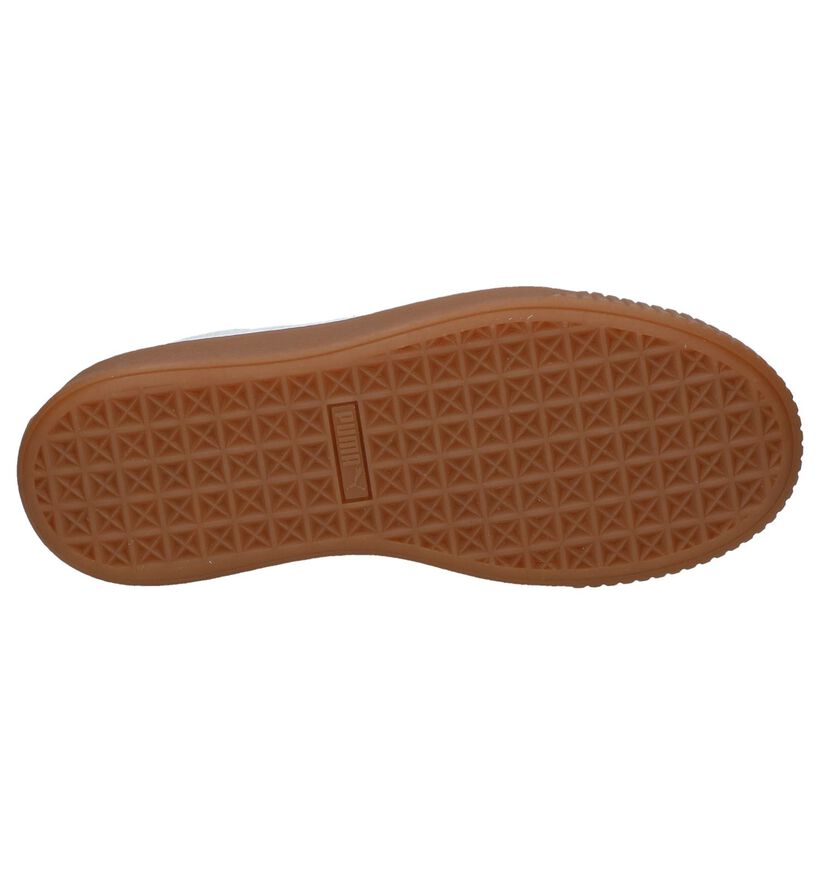 Basket Platform Baskets basses en Blanc en cuir (207267)