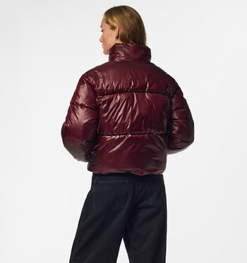 Pieces Manteaux Marron/Bordeaux