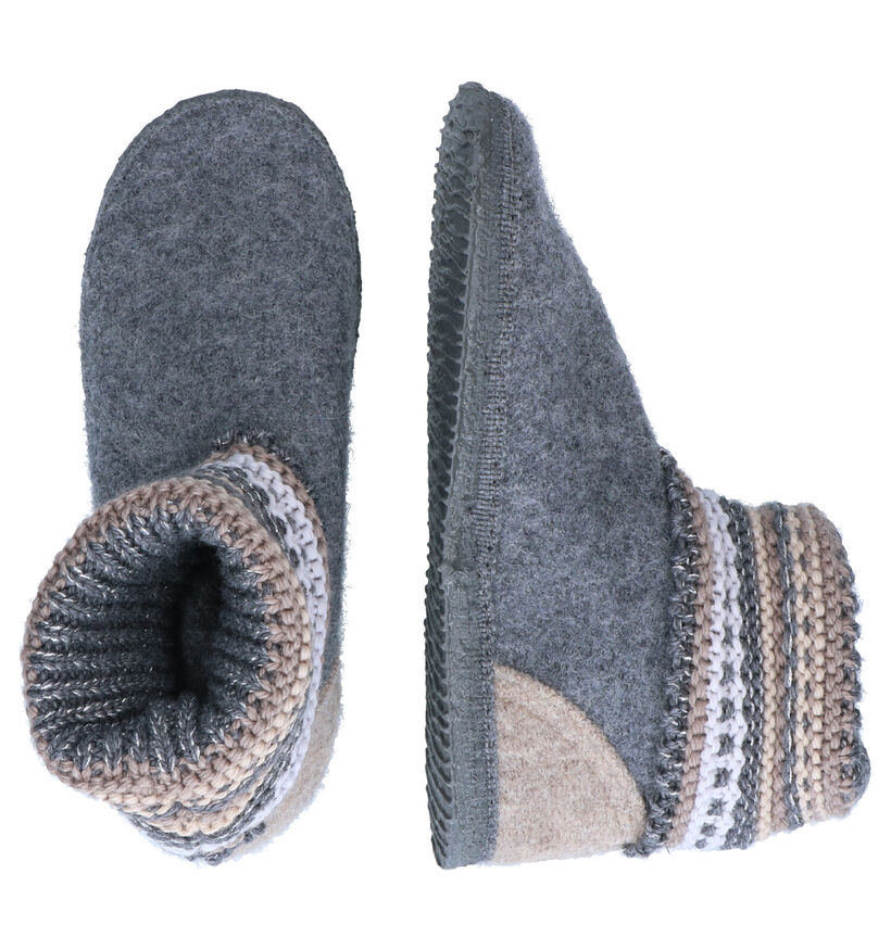 Giesswein Kiel Pantoufles hautes en Bleu pour femmes (349152)