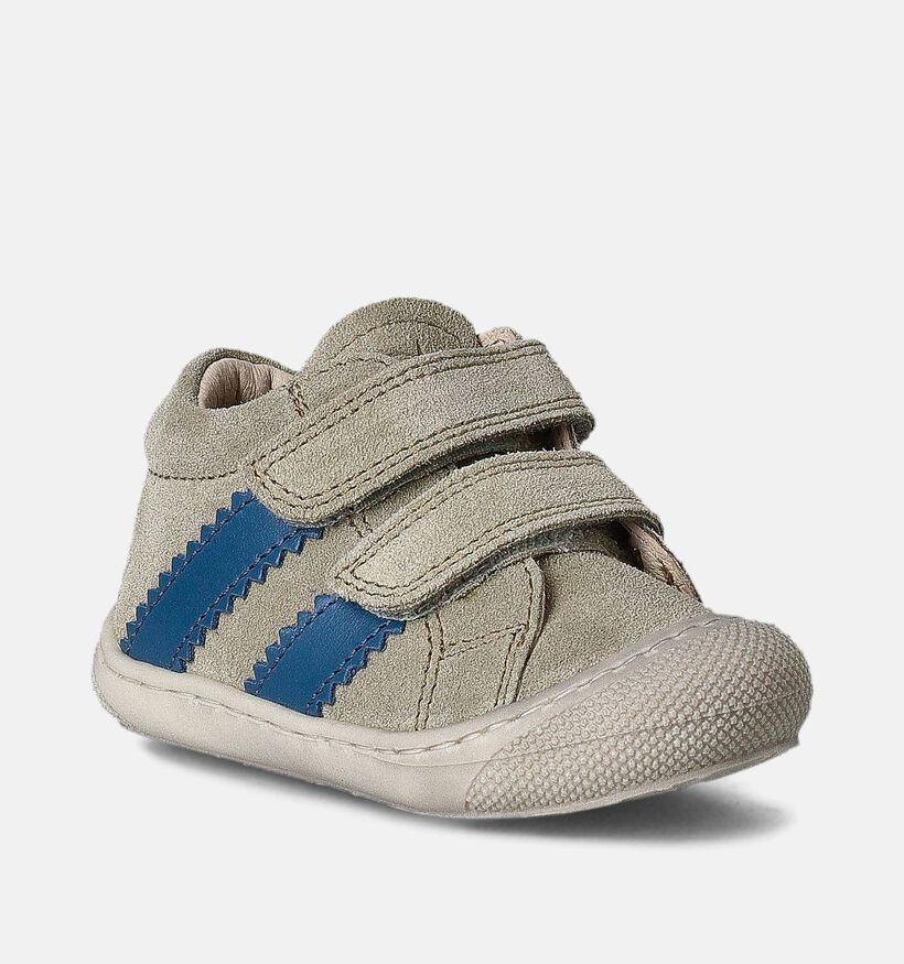 Naturino Macks Suede Kaki Babyschoentjes voor jongens (359957) - geschikt voor steunzolen