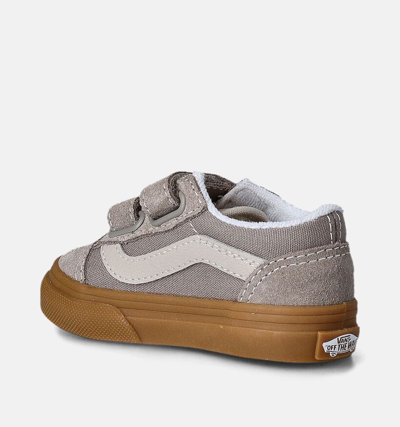 Vans Old Skool V Taupe Baby sneakers voor jongens, meisjes (361464)