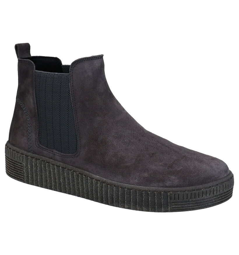 Gabor Best Fitting Bottines en Gris en nubuck (282409)