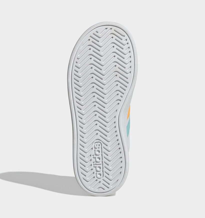 adidas Grand Court 3.0 Witte/Leopard Sneakers voor meisjes (366957) - geschikt voor steunzolen