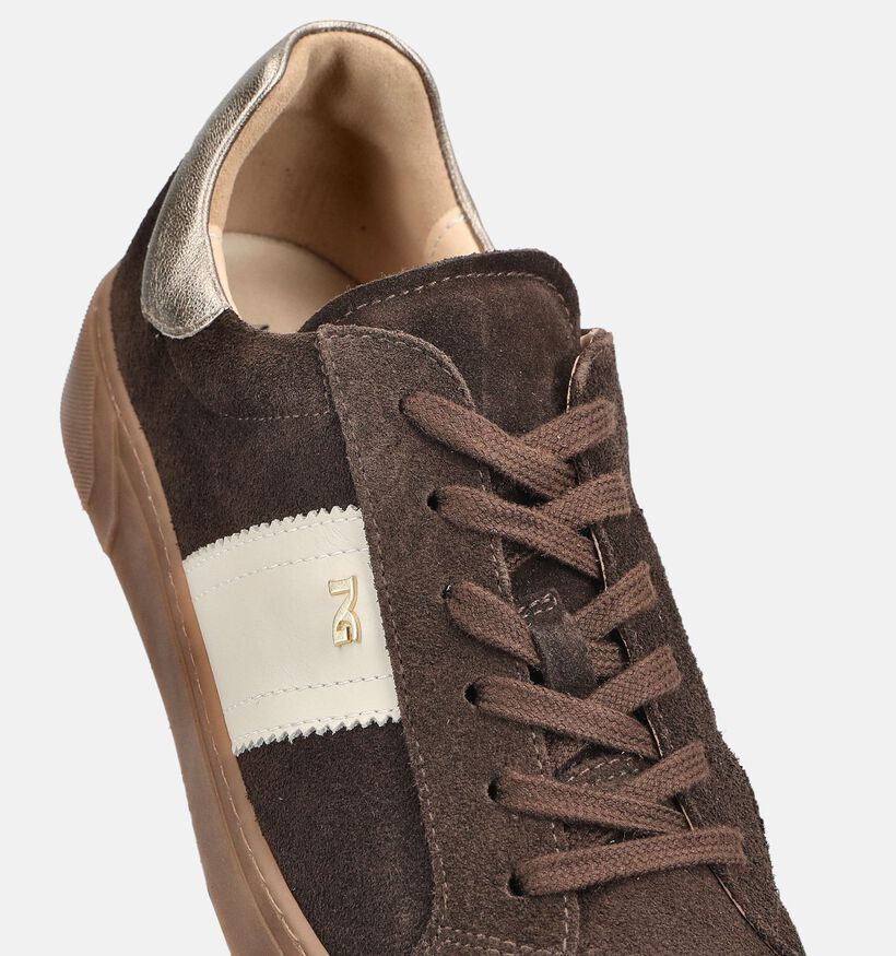 NeroGiardini Donkerbruine Sneakers voor dames (377870) - geschikt voor steunzolen
