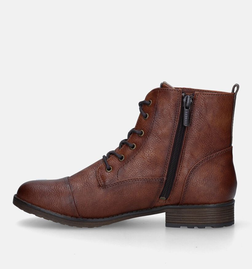 Mustang Boots à lacets en Cognac pour femmes (329646)