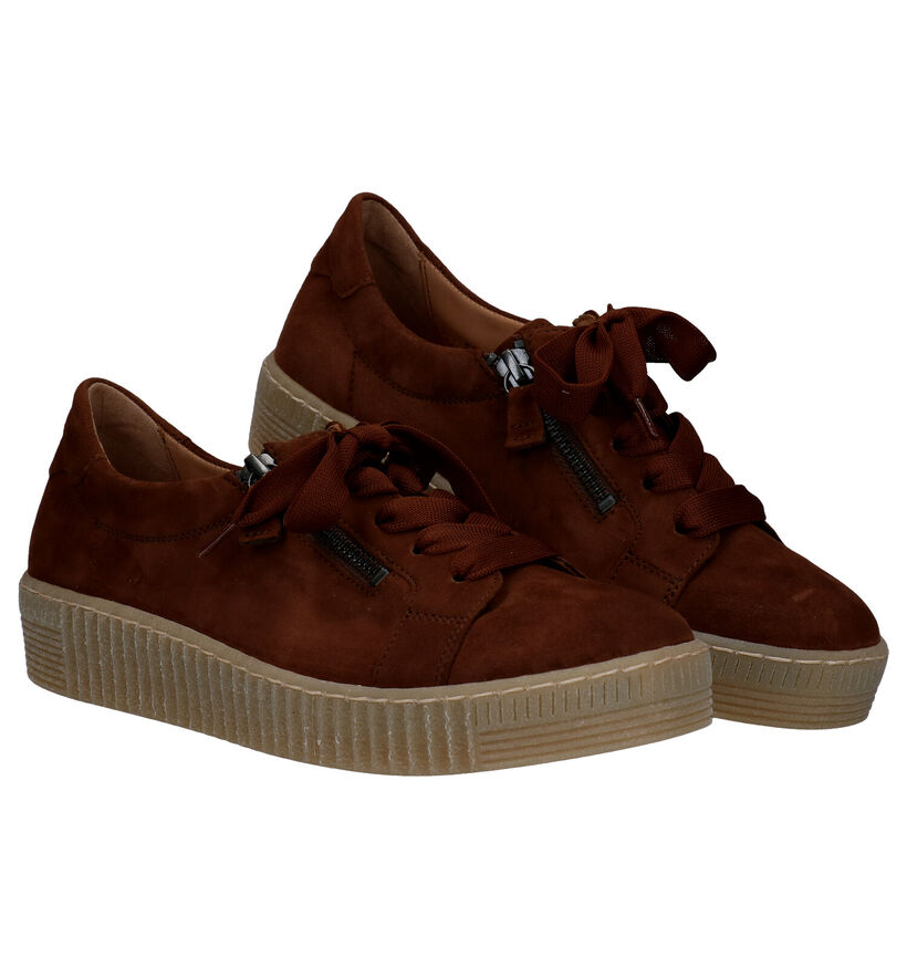 Gabor Best Fitting Cognac Veterschoenen in leer (282306)