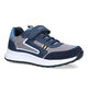 Geox Briezee Blauwe Velcroschoenen in stof (326615)