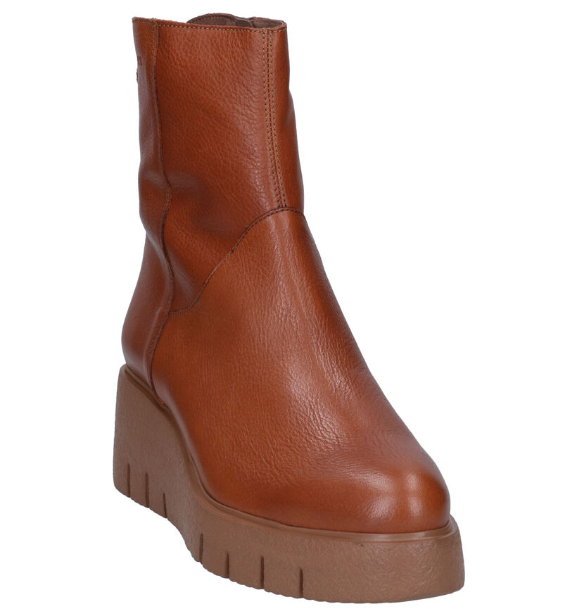 Wonders Bottines à talons en Cognac en cuir (298911)