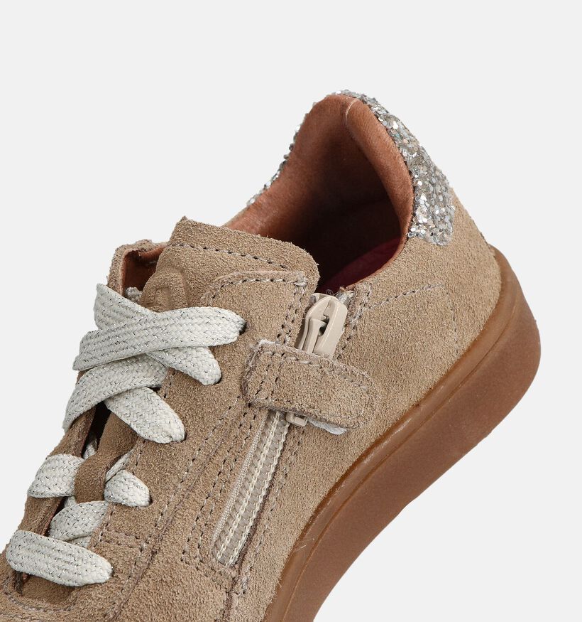 Little David Beige Sneakers voor meisjes (363016) - geschikt voor steunzolen