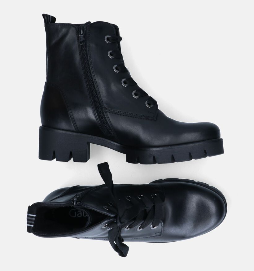 Gabor Best Fitting Bottines en Noir en cuir (312438)