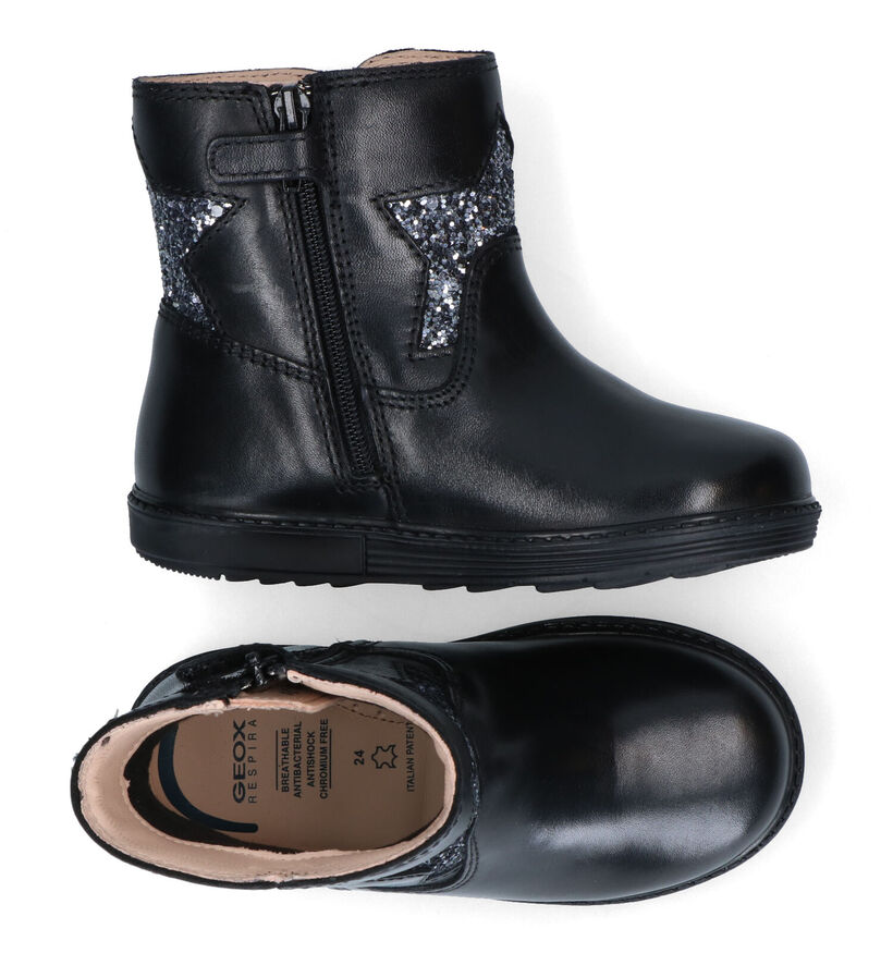 Geox Hynde Bottes en Noir en cuir (317582)