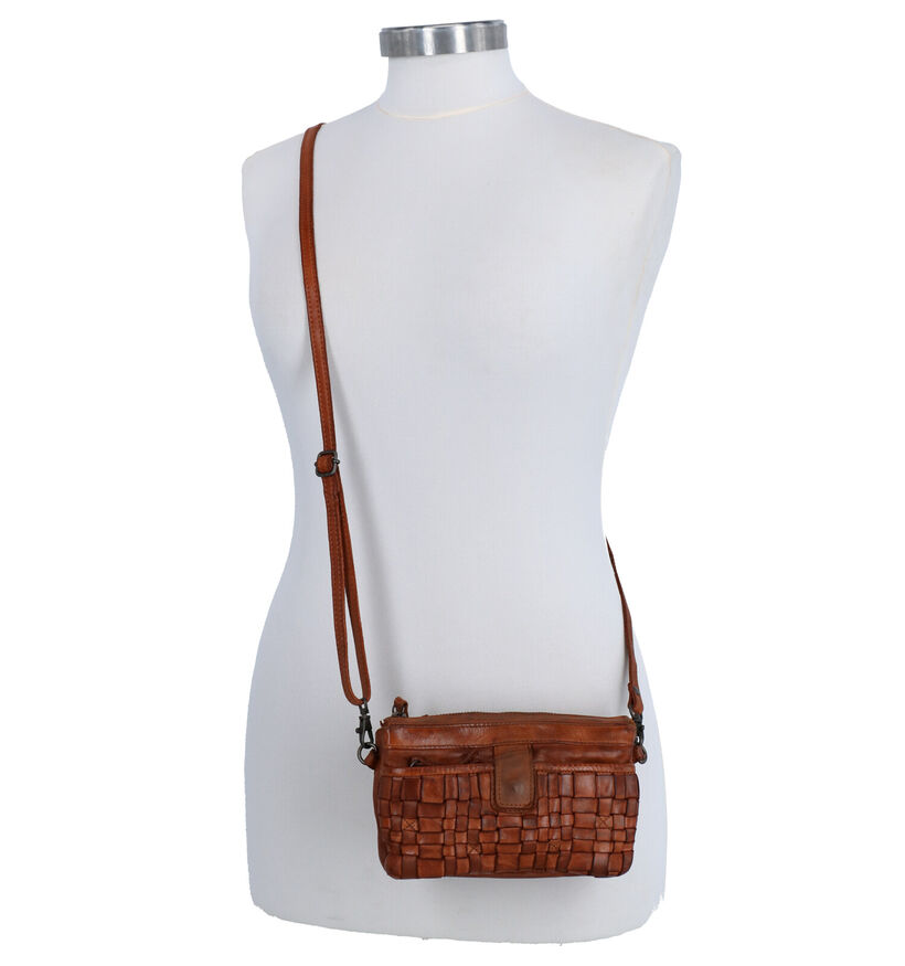 Bear Design Cognac Crossbody Tas voor dames (329773)