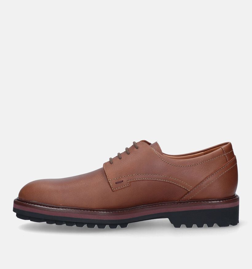 Mephisto Batiste Nevada Chaussures à lacets en Cognac pour hommes (330822) - pour semelles orthopédiques