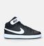 Nike Court Borough Zwarte Sneakers in kunstleer (328095)