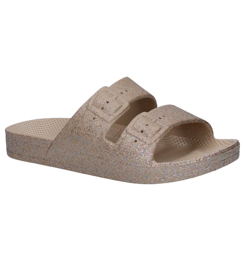 Freedom Moses Celeste Sands Gouden Slippers in kunststof (289634)