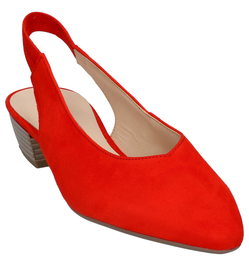 Gabor Escarpins slingback en Bleu foncé en daim (271702)