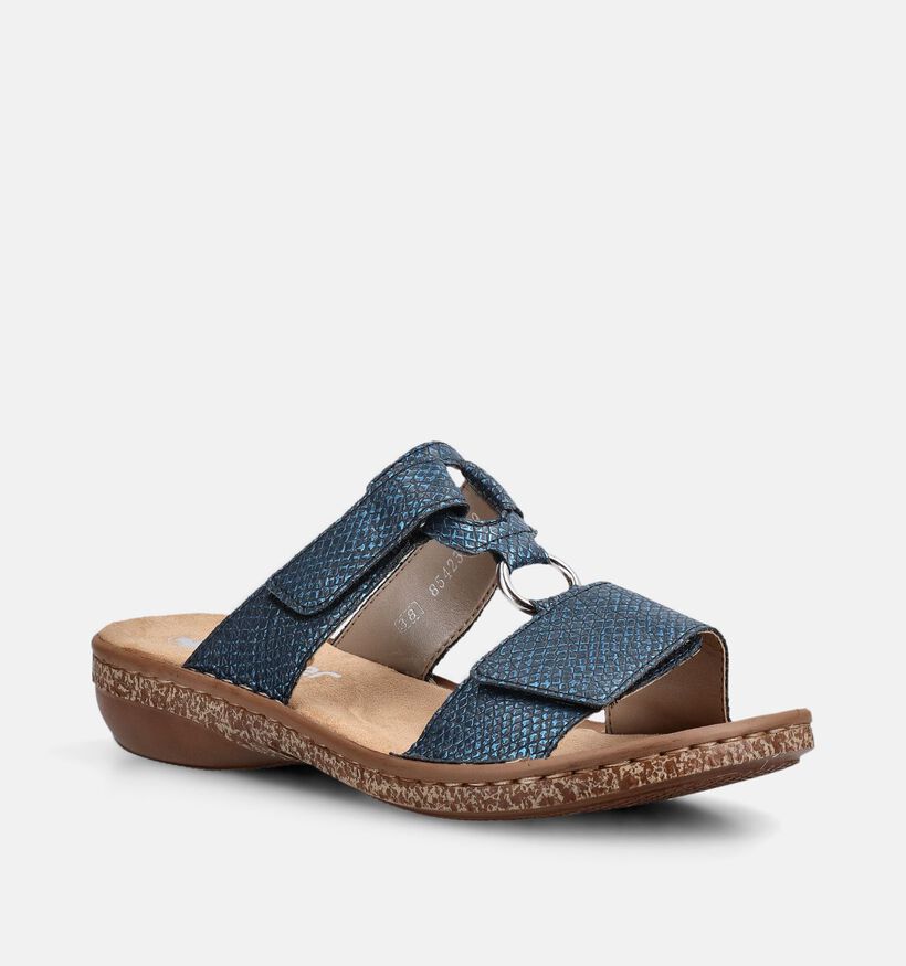 Rieker Blauwe Slippers voor dames (370405)