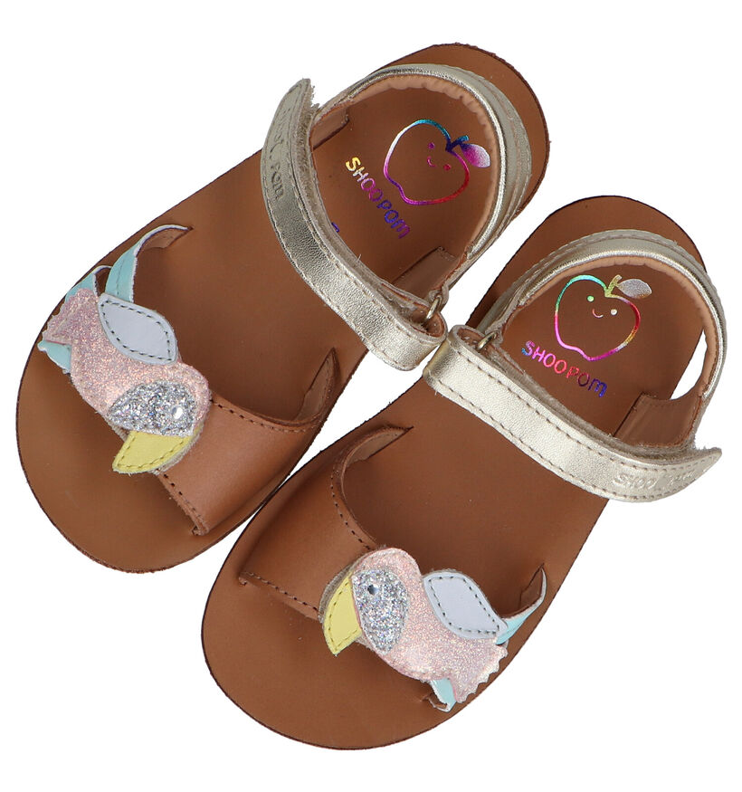 Shoo Pom Goa Toucan Gouden Sandalen in leer (288595)