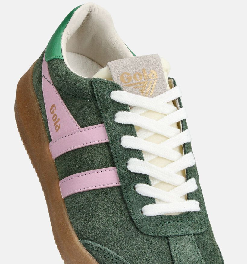 Gola Athena Baskets en Vert/Rose pour femmes (360806) - pour semelles orthopédiques