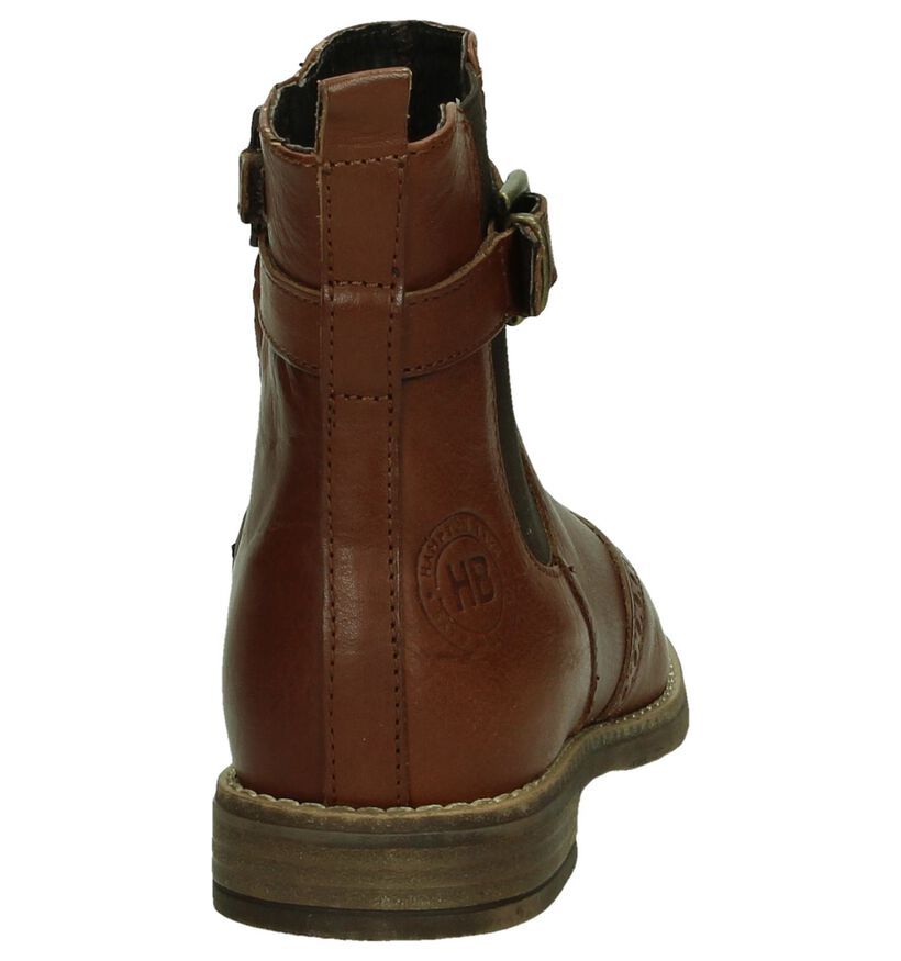 Hampton Bays Cognac Chelsea Boots met Gesp, , pdp