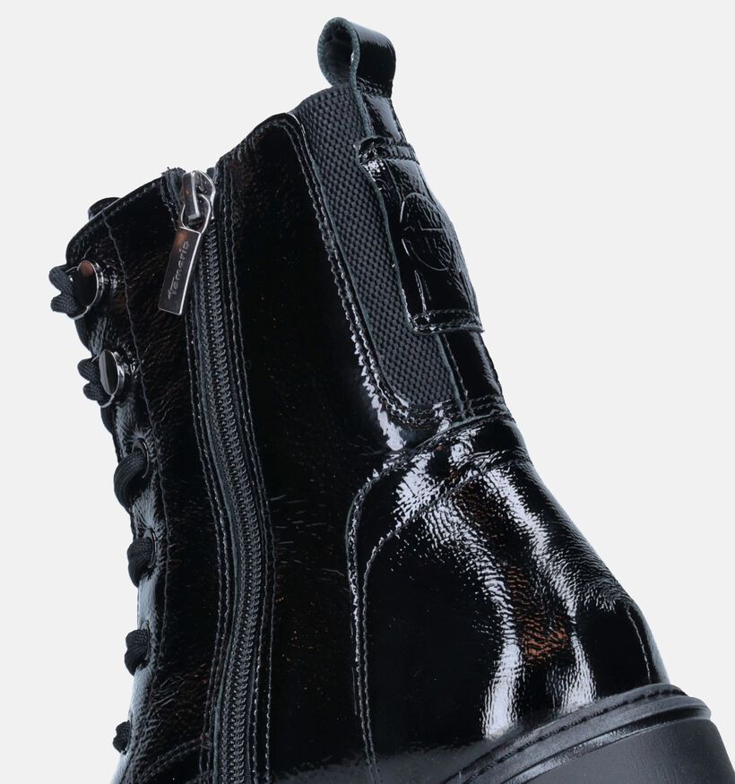 Tamaris Comfort Zwarte Veterlaarsjes voor dames (344504) - geschikt voor steunzolen