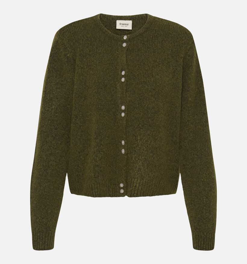 Fransa Bela Gilet en Vert fonc&eacute; pour femmes (379935)