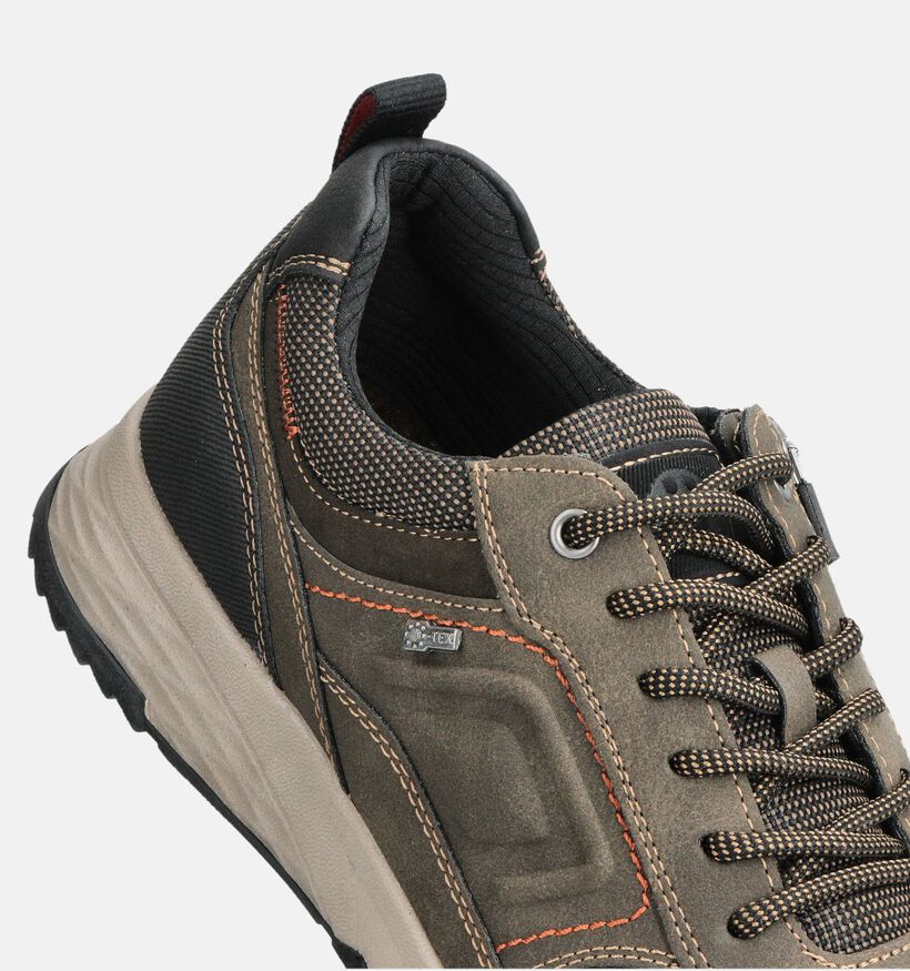 Relife Chaussures plates en Vert kaki pour hommes (363033) - pour semelles orthopédiques