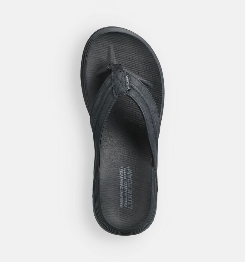 Skechers Patino Marlee Zwarte Teenslippers voor heren (371032)